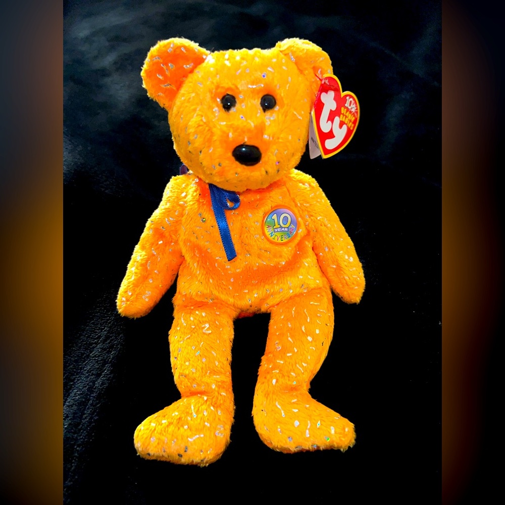 Ty The Beanie Babies Collection "Decade" DOB 2003 Excellent Vintage Condition